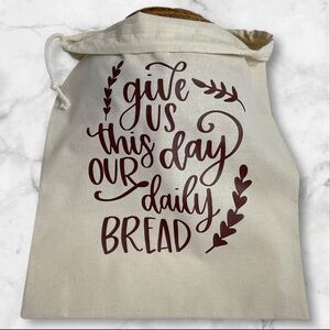 Farmhouse Linen Bread Bag, Rustic Handmade Reusable Bread Keeper, Eco-Friendly